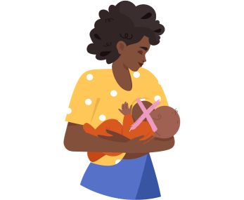Dores e sangramento durante a amamentação podem ser devido a pega errado do bebê na mama.