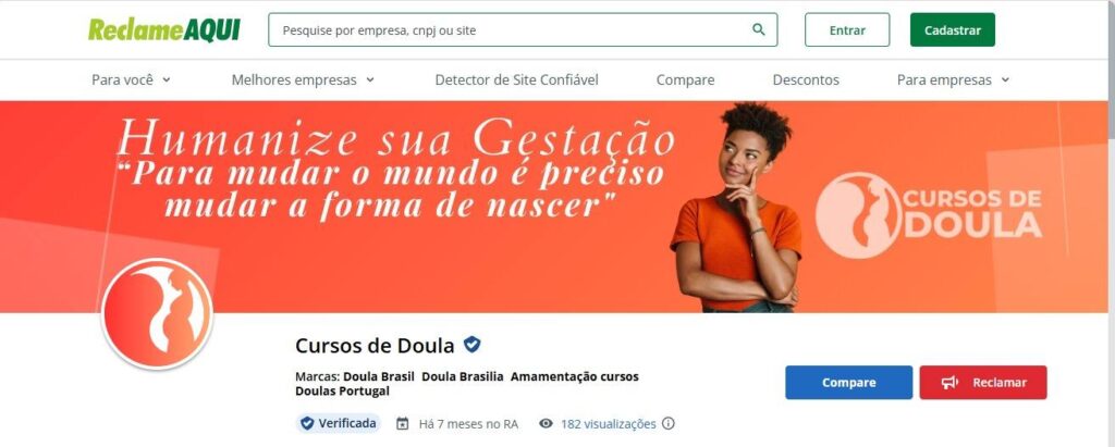 Reclame aqui Doula Brasil